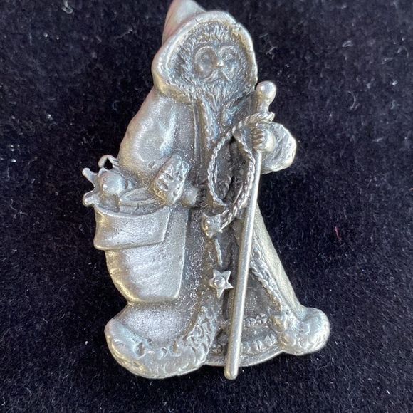 Vintage Camco Pewter Christmas Santa Brooch - Picture 5 of 7